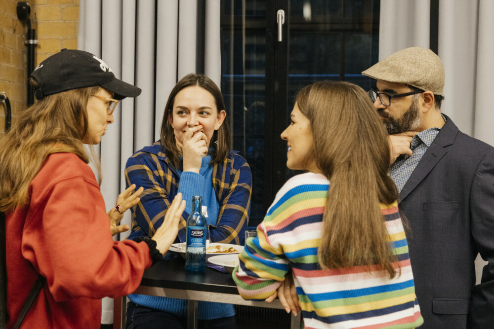 Mitglieder im Gespräch